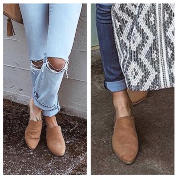 Vegan Leather Suede Braided Stitch Mules - Picture 4 of 4